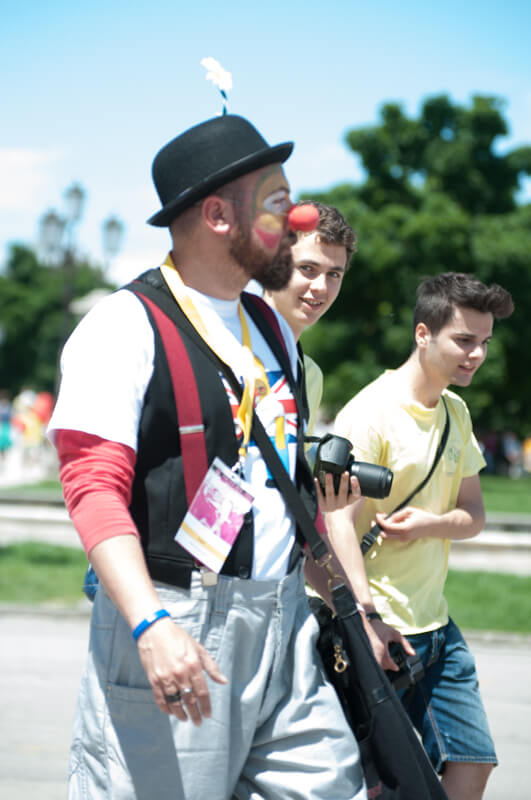 clown e bambini