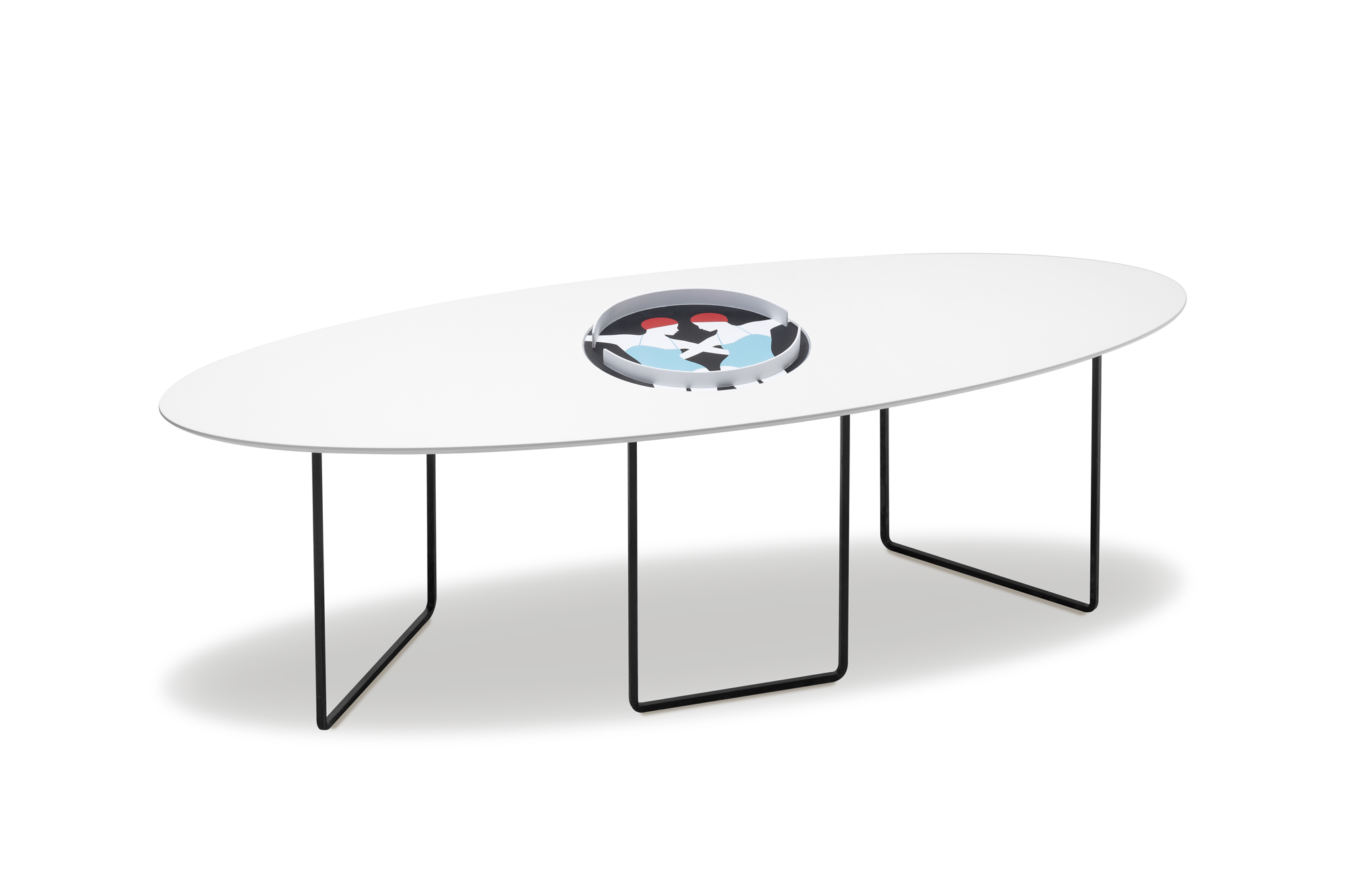 tavolo a forma di tavola da surf